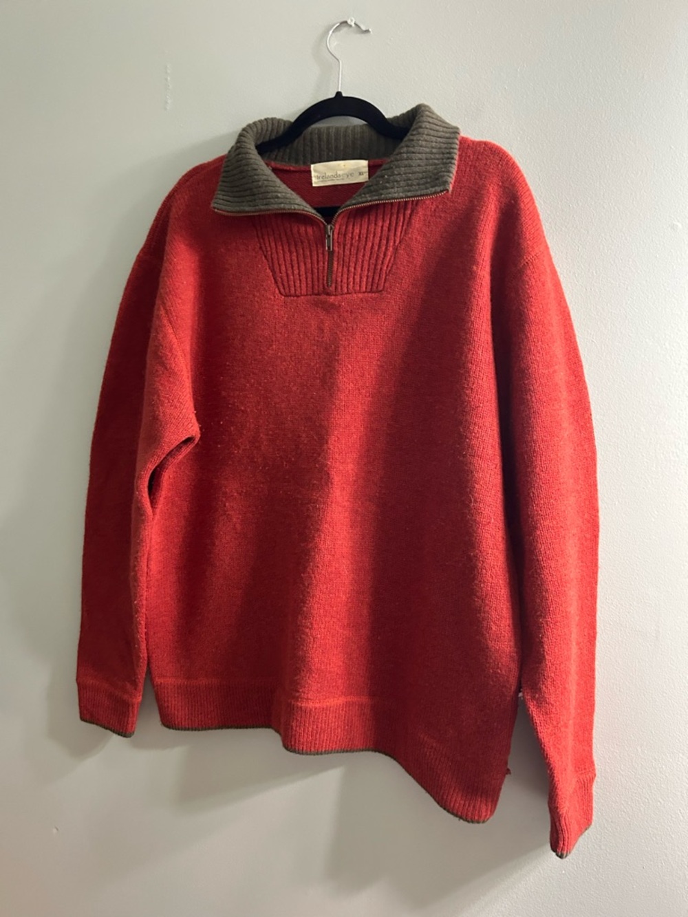 Irelandseye premium knit 1/4 zip 100% wool sweater - Picture 2 of 8